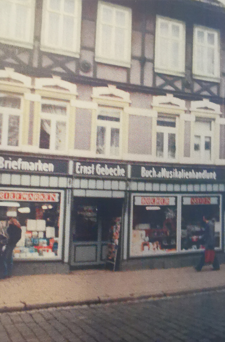 Die Buchhandlung in den 1970ern